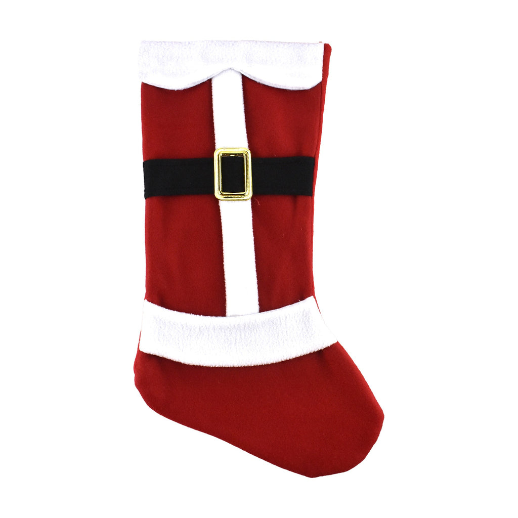 Santa Claus Fleece Christmas Stocking, 18-Inch