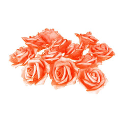 Foam Roses Flower Head Embellishment, 3-Inch, 12-Count