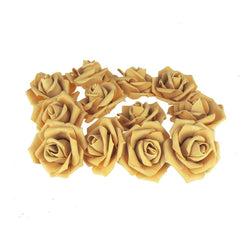Foam Roses Flower Head Embellishment, 3-Inch, 12-Count