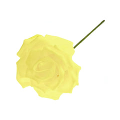 Rose Foam Flower with Stem, 6-Inch