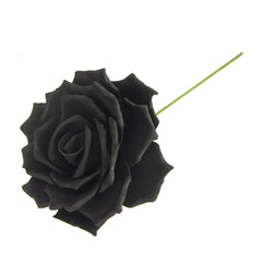 Rose Foam Flower with Stem, 9-Inch