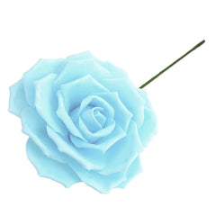 Rose Foam Flower with Stem, 9-Inch