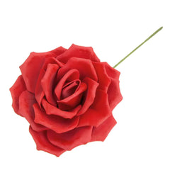 Rose Foam Flower with Stem, 9-Inch