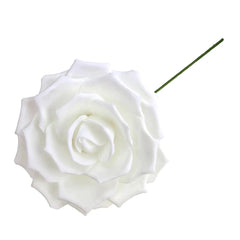 Rose Foam Flower with Stem, 9-Inch