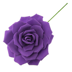 Rose Foam Flower with Stem, 13-Inch