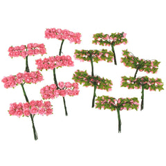 Mini Paper Flowers Branch, 1/2-Inch, 12-Piece