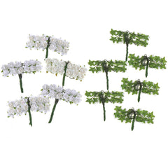 Mini Paper Flowers Branch, 1/2-Inch, 12-Piece