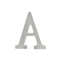 Wooden Standing Letters and Numbers, 4-3/4-inch, White