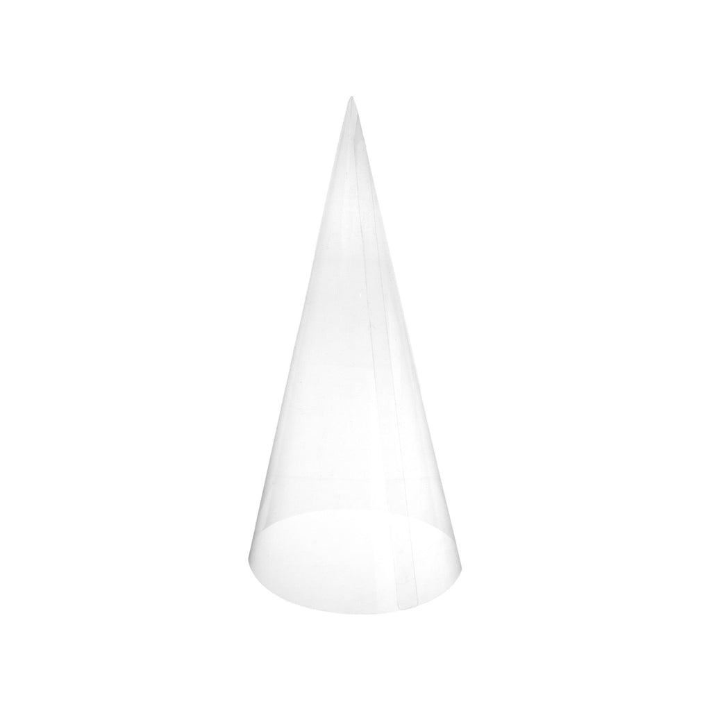 Craft Plastic Transparent Cone, 12-Inch