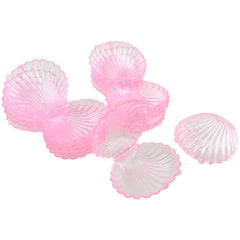 Acrylic Plastic Seashell Favor Cases, 3-1/4-Inch, 12-Count