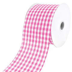 Gingham Canvas Wired Ribbon, 2-1/2-Inch, 10-Yard