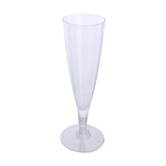 Clear Plastic Champagne Glasses, 7-Inch, 12-Count