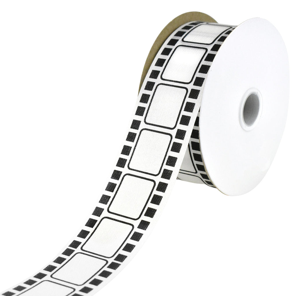 Movie Film Strip Themed Ribbon, 1-3/8-inch, 25-yard – Party Spin