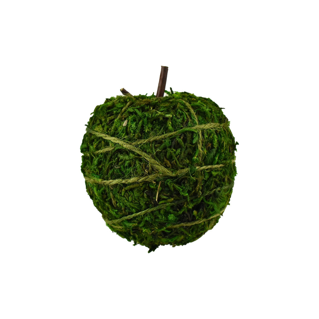 Artificial Moss Apple Decoration, 4-Inch
