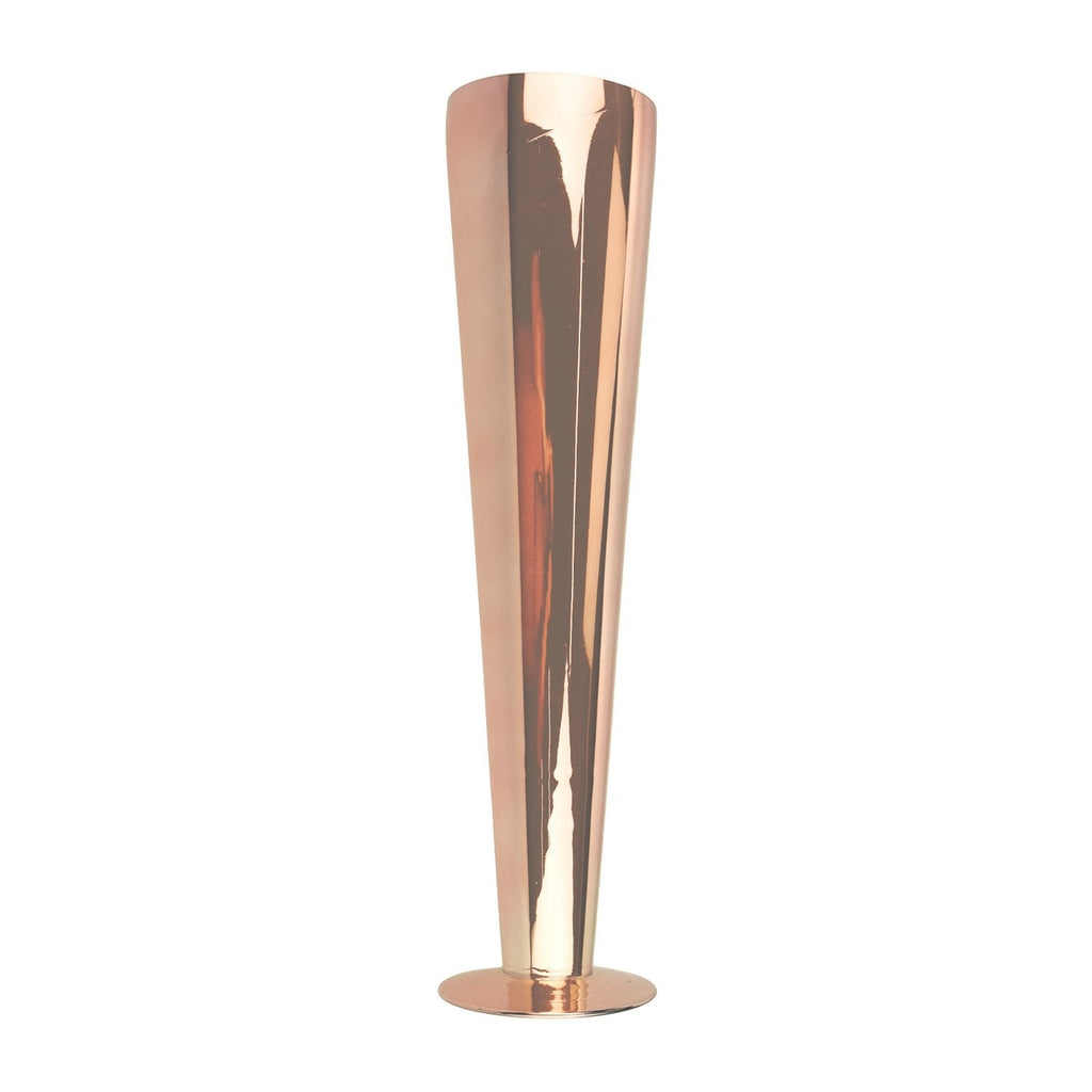 Pilsner Trumpet Glass Vase, Rose Gold, 20-Inch