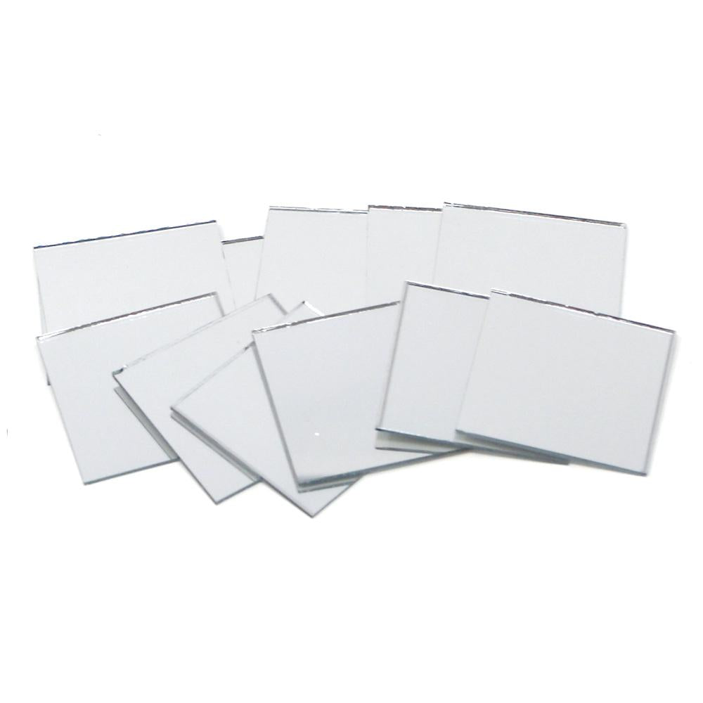 Square Mirror Table Scatter, Clear, 1-1/2-Inch, 12-Count
