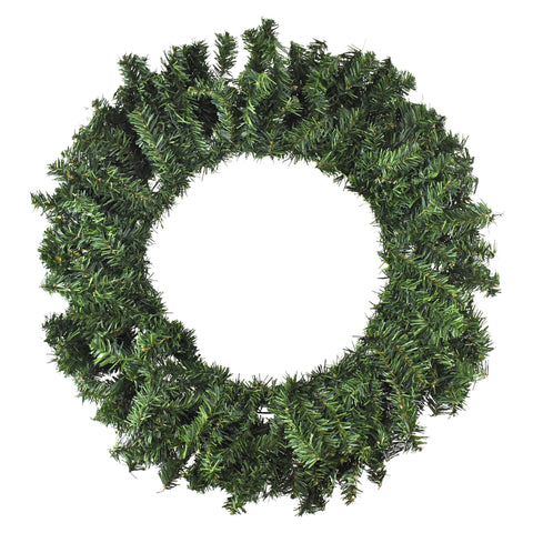Artificial Pine Branch Tip Wreath, Green, 19-Inch