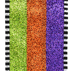 Halloween Glittered Stripes Dash Wired Edge Ribbon, 2-1/2-inch, 10-yard