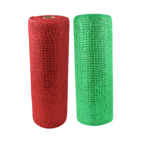 Metallic Fabric Mesh, 10-Inch x 10-Yard