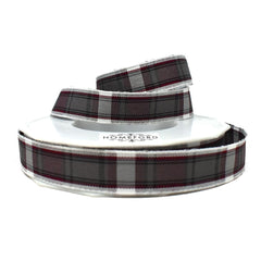 School Uniform Style Plaid Ribbon, 5/8-Inch, 20-Yard