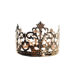 Royal Flourished Pattern Metal Crown, 3-7/8-Inch
