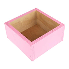 Square Wooden Crate, 6-Inch x 6-Inch