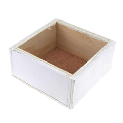 Square Wooden Crate, 6-Inch x 6-Inch