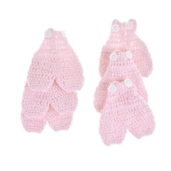 Mini Crochet Knitted Overall Jumper Favors, 2-3/4-Inch, 6-Piece