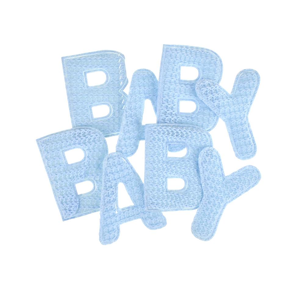 Baby Puffy Crochet Knitted Letters, 8-Piece
