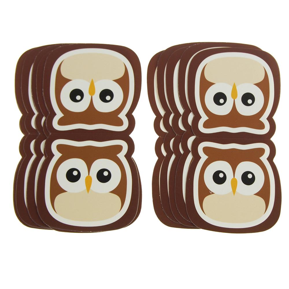 Owl Safari Animal Paper Cut Outs, Brown, 4-1/2-Inch, 10-Count