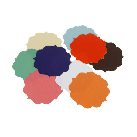 Quatrefoil Favor Label Tags, 1-3/4-Inch, 12-Count