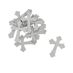 Small Glitter Wooden Cross Cut-Outs, 1-3/4-Inch, 10-Piece