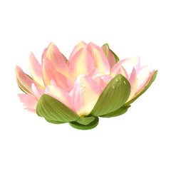 Floating Lotus Flower with Artificial Dew, 7-Inch