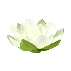 Floating Lotus Flower with Artificial Dew, 7-Inch