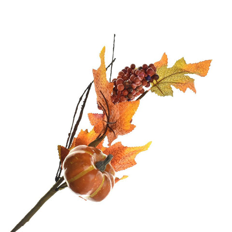 Maple, Pumpkin, and Berry Spray, 17-1/4-Inch