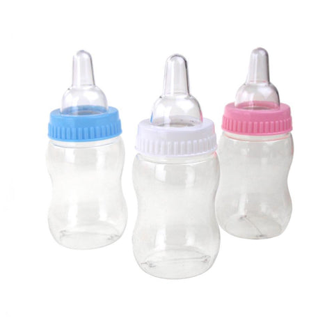 Mini Nursing Bottle Baby Shower Favors, 4-Inch, 12-Count