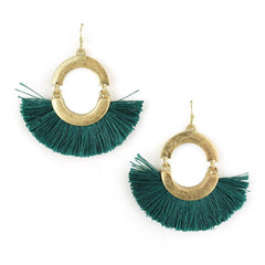 Mini Tassel Drop Dangle Earrings, 1-1/2-Inch