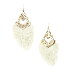 Tassel Drop Dangle Earrings, 2-1/2-Inch