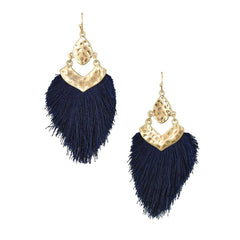 Tassel Drop Dangle Earrings, 2-1/2-Inch