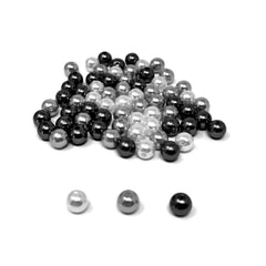 Plastic Tri-Color Pearl Beads, 10mm, 70-Piece