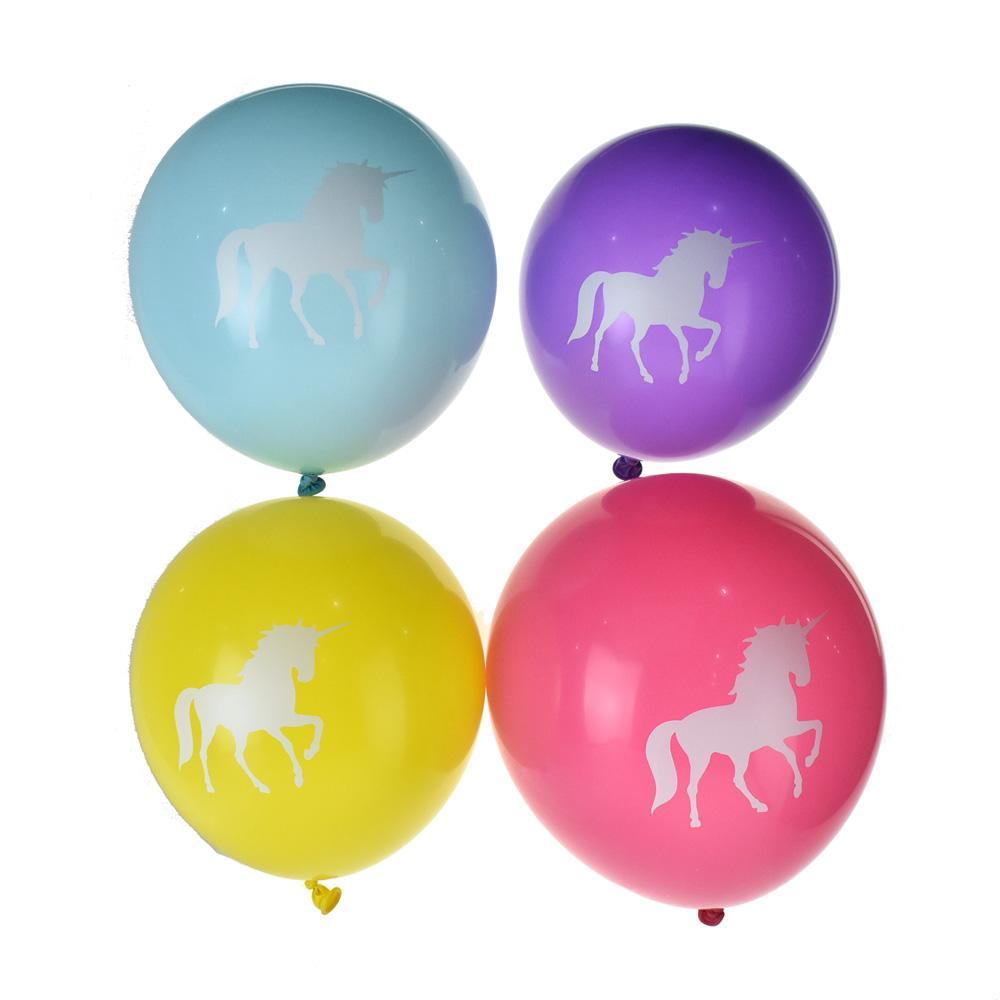 Magical Unicorn Latex Balloons, Assorted Color, 12-Inch, 8-Piece