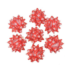 Self-Adhesive Pre-tied Star Bows, 2-Inch, 25-Piece