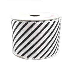 Iridescent Candy Striped Ribbon, 2 1/2-Inch, 10 Yards