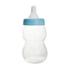 Large Plastic Baby Milk Bottle Coin Bank, 13-inch, Light Blue