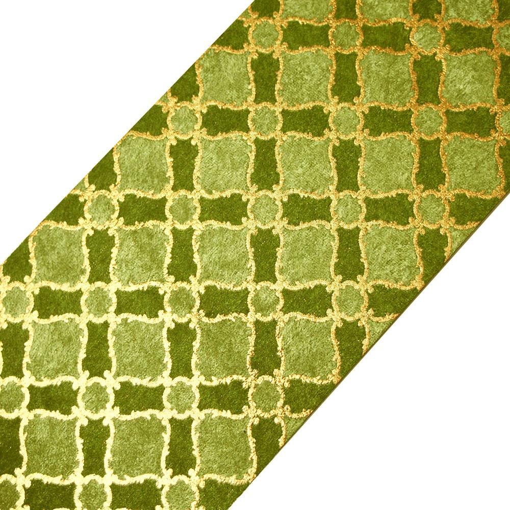 Velveteen Fabric Self-Adhesive Deluxe Sticker, 4x11-Inch, Moroccan Green