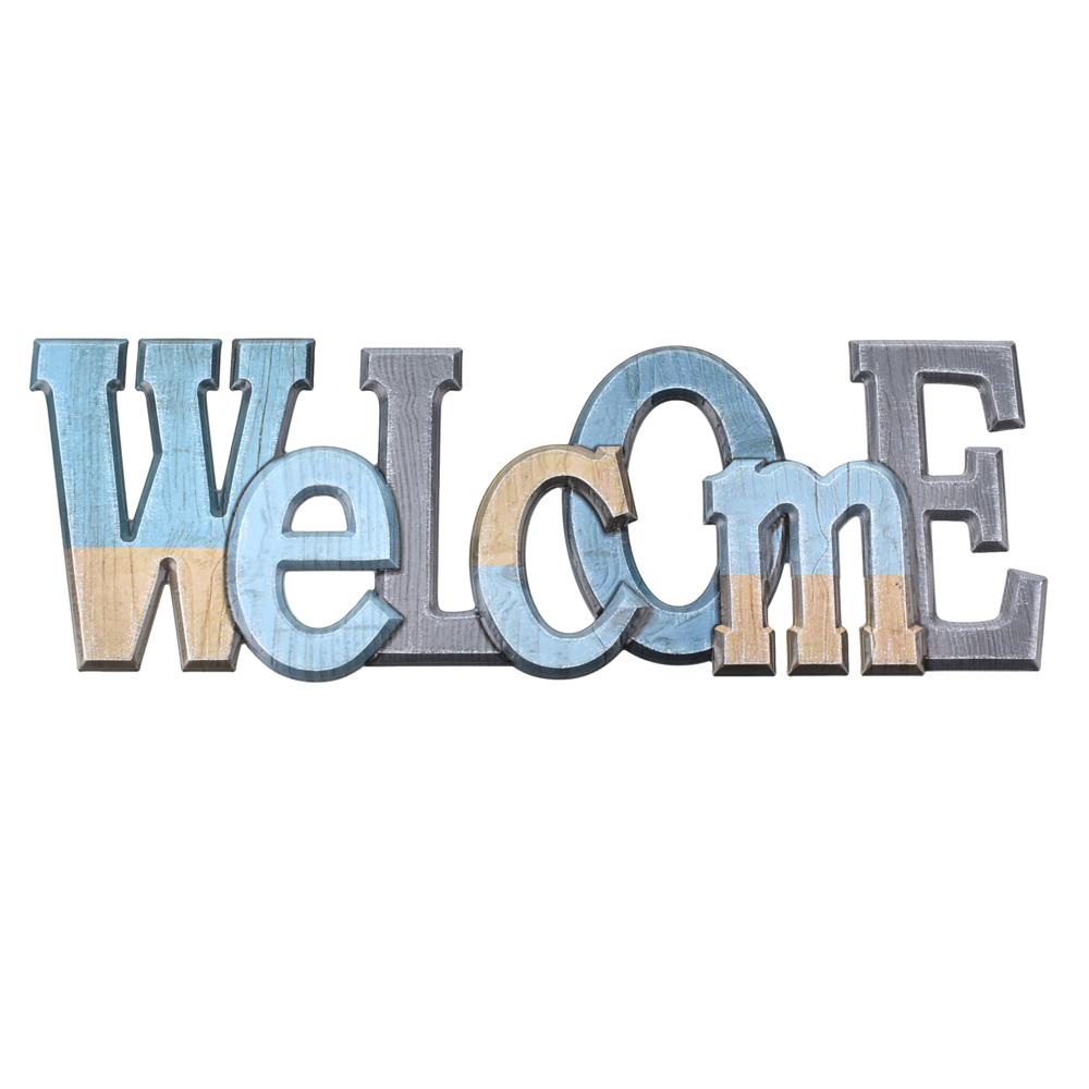 Welcome Puffy 3D Pop-Up Wall Art Sticker, 10-1/2-Inch