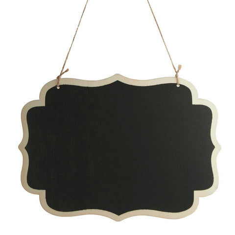 Hanging Chalkboard Sign, Fancy Border, 10-1/4-Inch