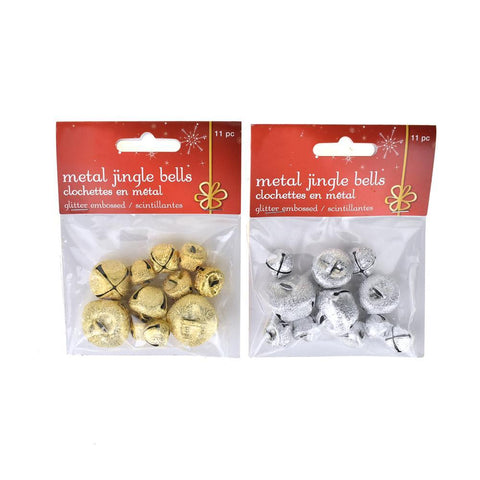 Metal Jingle Bells, Assorted Sizes, 22-Piece