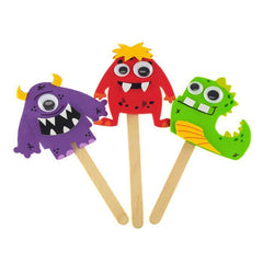 DIY Foam Character Stick Puppets