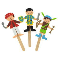 DIY Foam Character Stick Puppets